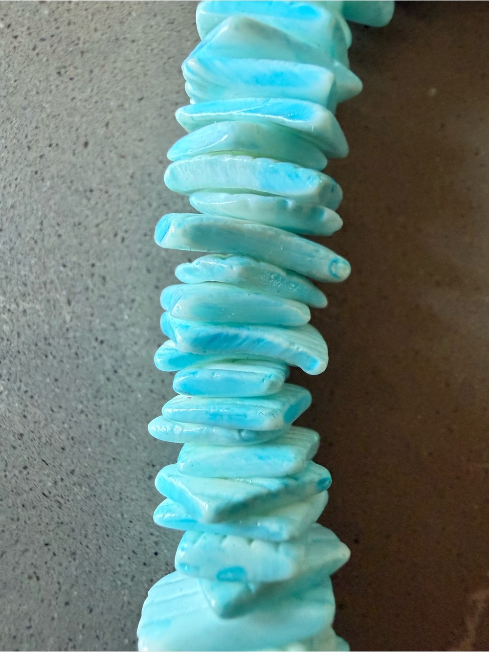 Turquoise Shell Necklace - Picture 3 of 3